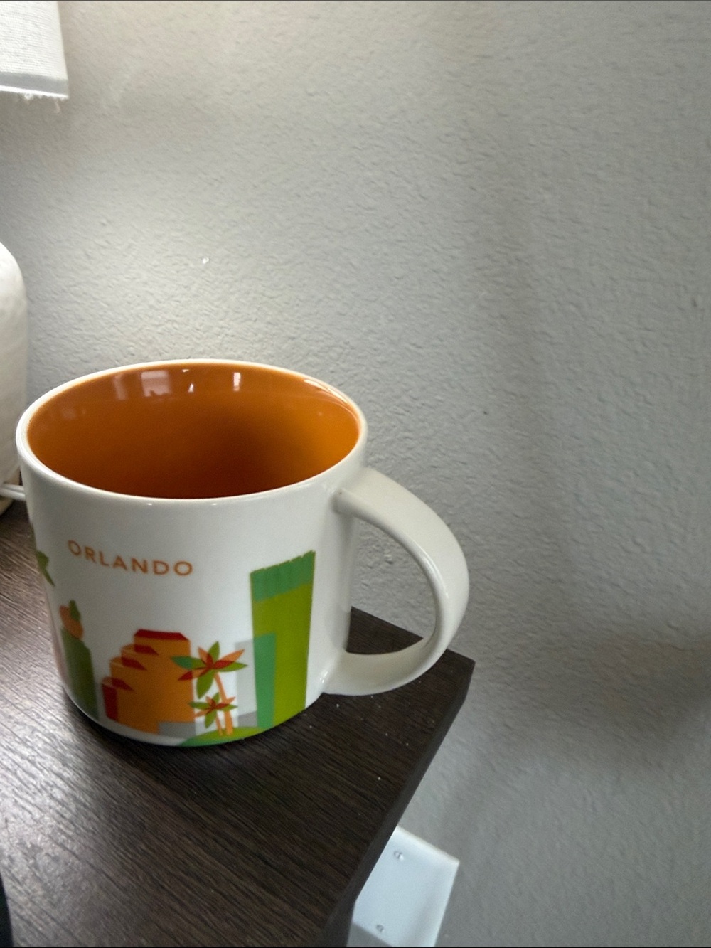 Starbucks Orlando Ceramic City Skyline Mug - Orange Interior